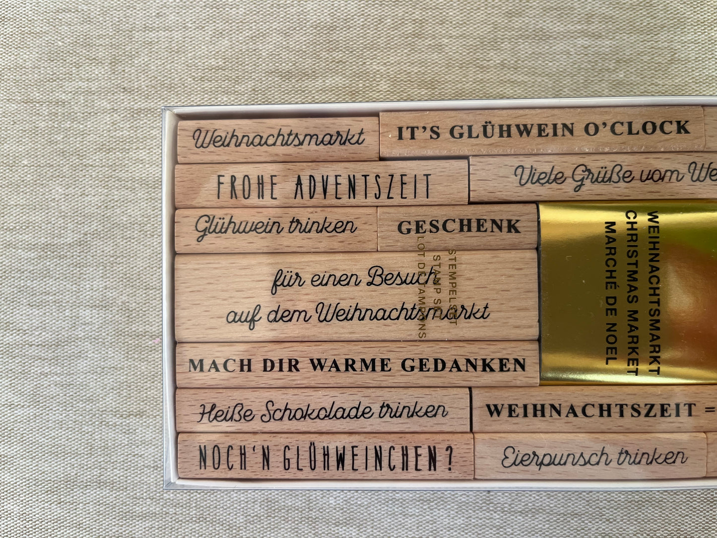 Stempelset – Weihnachtsmarkt & Glühwein-Motive