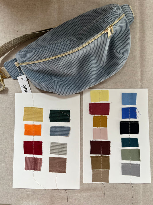 Große Bumbag Crossbody Tasche – Wunschfarbe auf Anfertigung