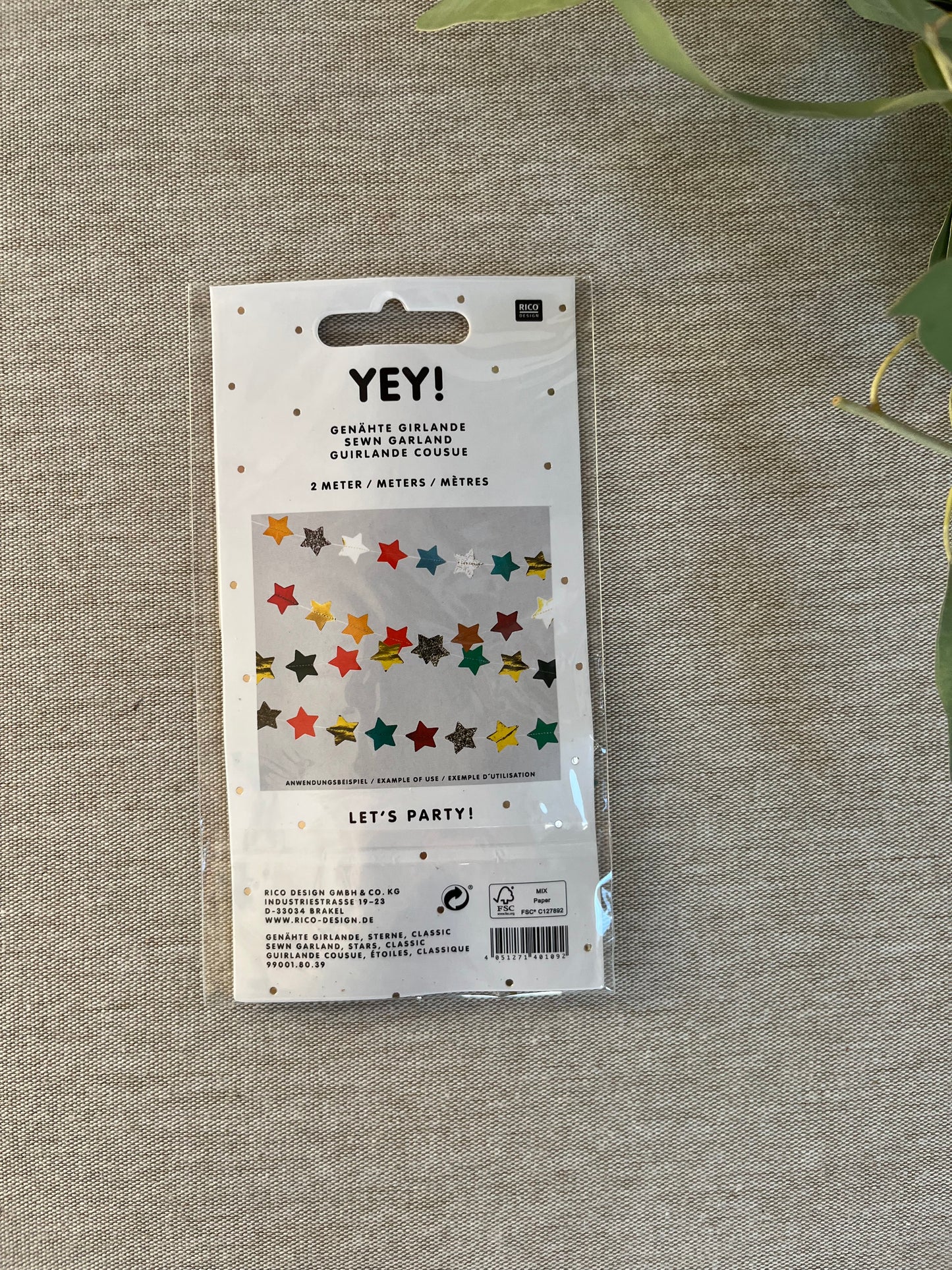 Sternengirlande aus Papier